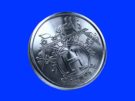 металлический лого Hermes