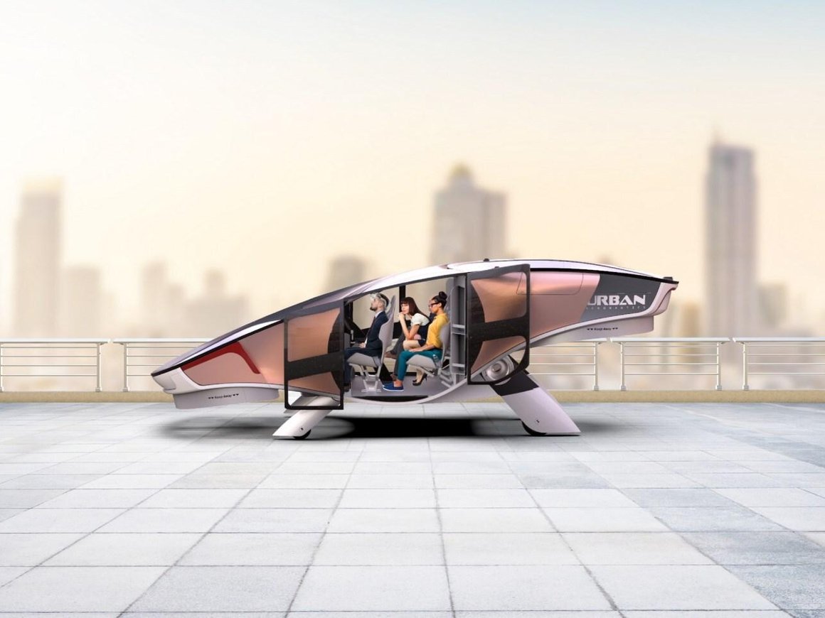 В Израиле разработали пятиместный летающий автомобиль на водороде