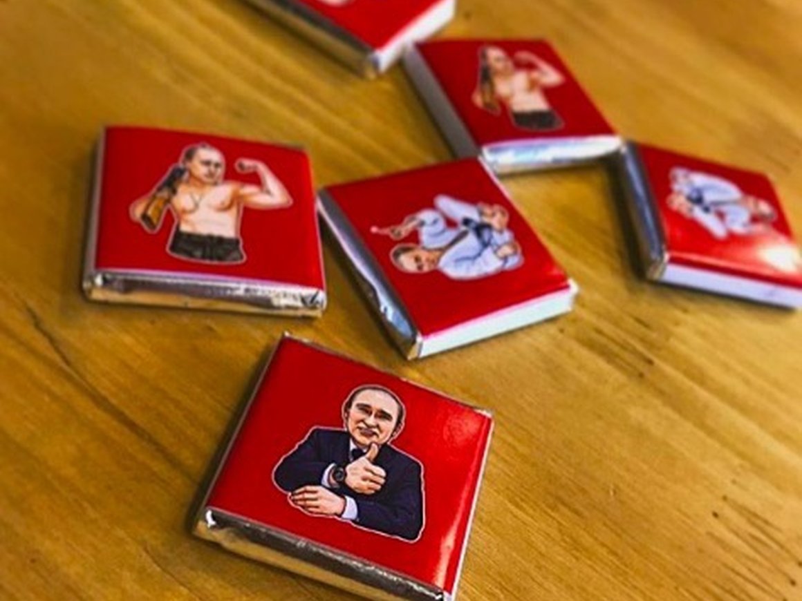 В России выпустили шоколад с цитатами Путина