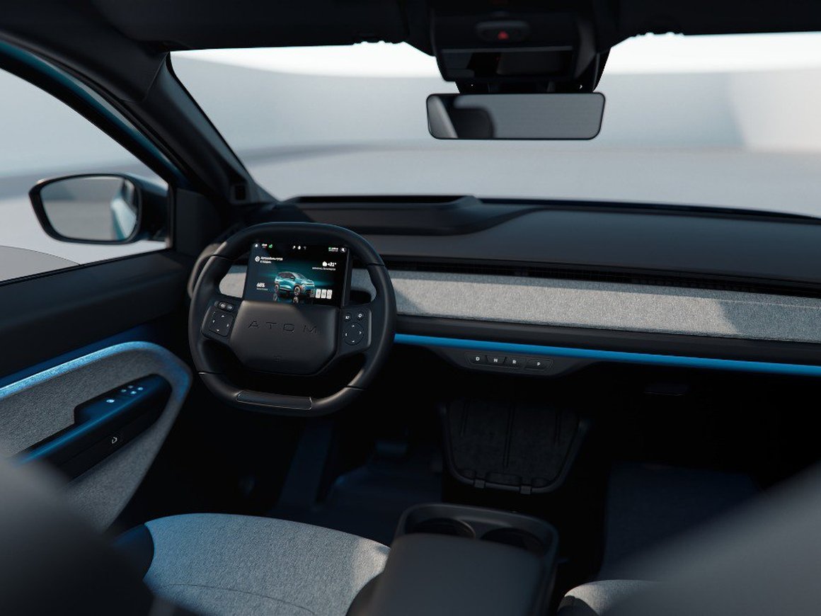 Разработчики «Атома» показали финальный вид салона электромобиля