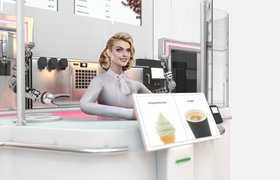 Российские разработчики создали роботизированное кафе с человекоподобным роботом-кассиром