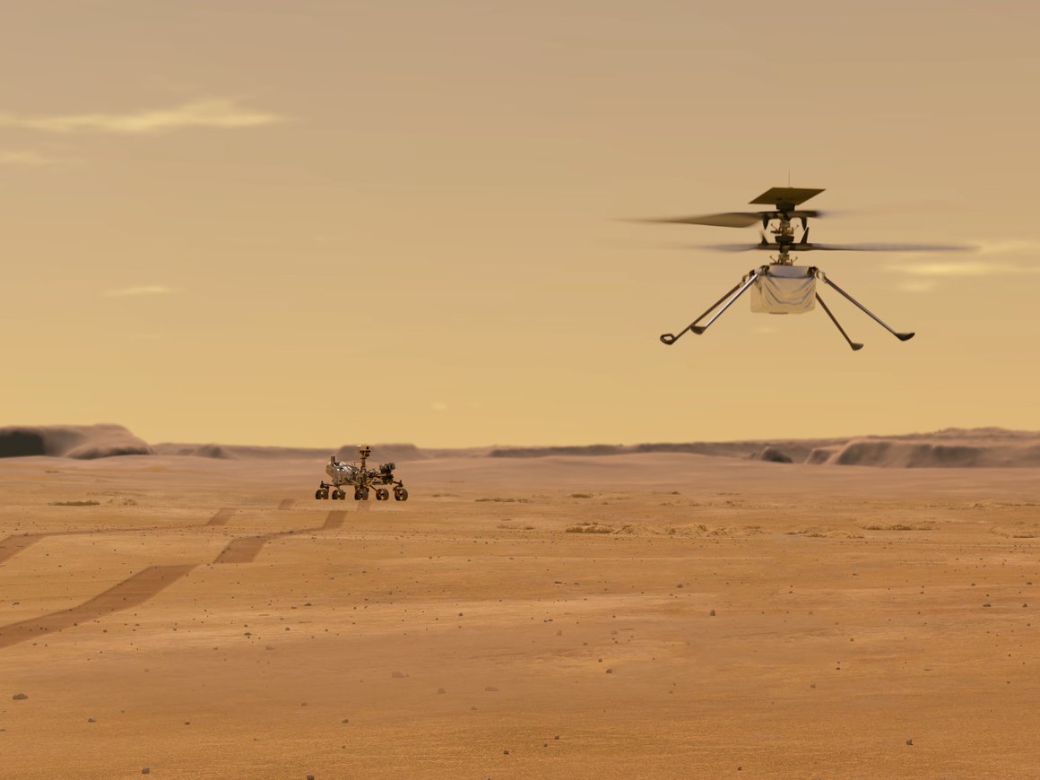 Марсианский вертолет NASA столкнулся с «аномалией» во время полета