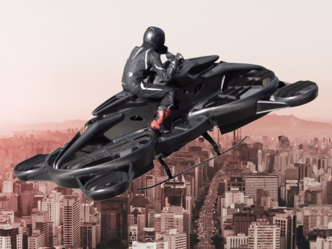 На автошоу в Детройте продемонстрировали летающий мотоцикл