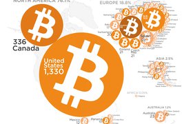 HowMuch показала карту мира с биткоин-банкоматами