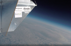 Российский стартап StartRocket запустил логотип проекта AdrenalineGameChangers на орбиту Земли