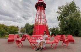 Самокат установил интерактивный маяк в Парке Горького