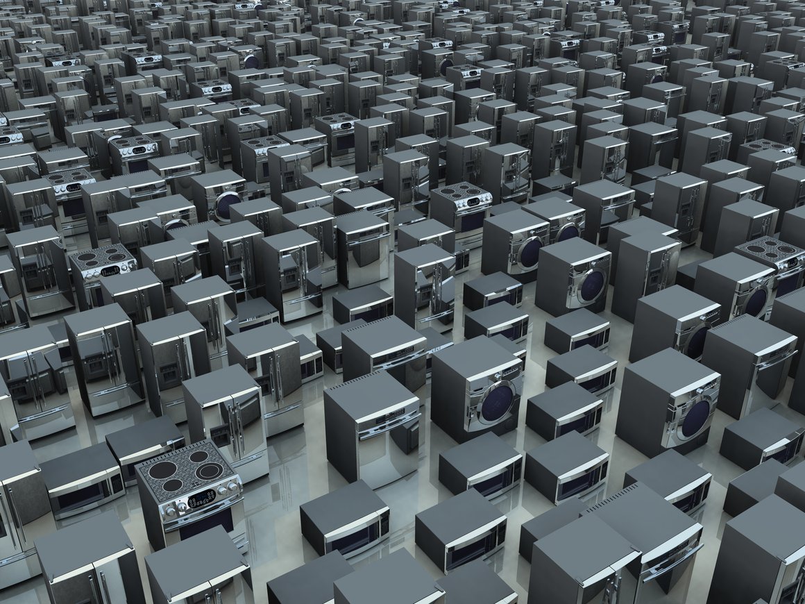 В России на складах образовался профицит бытовой техники