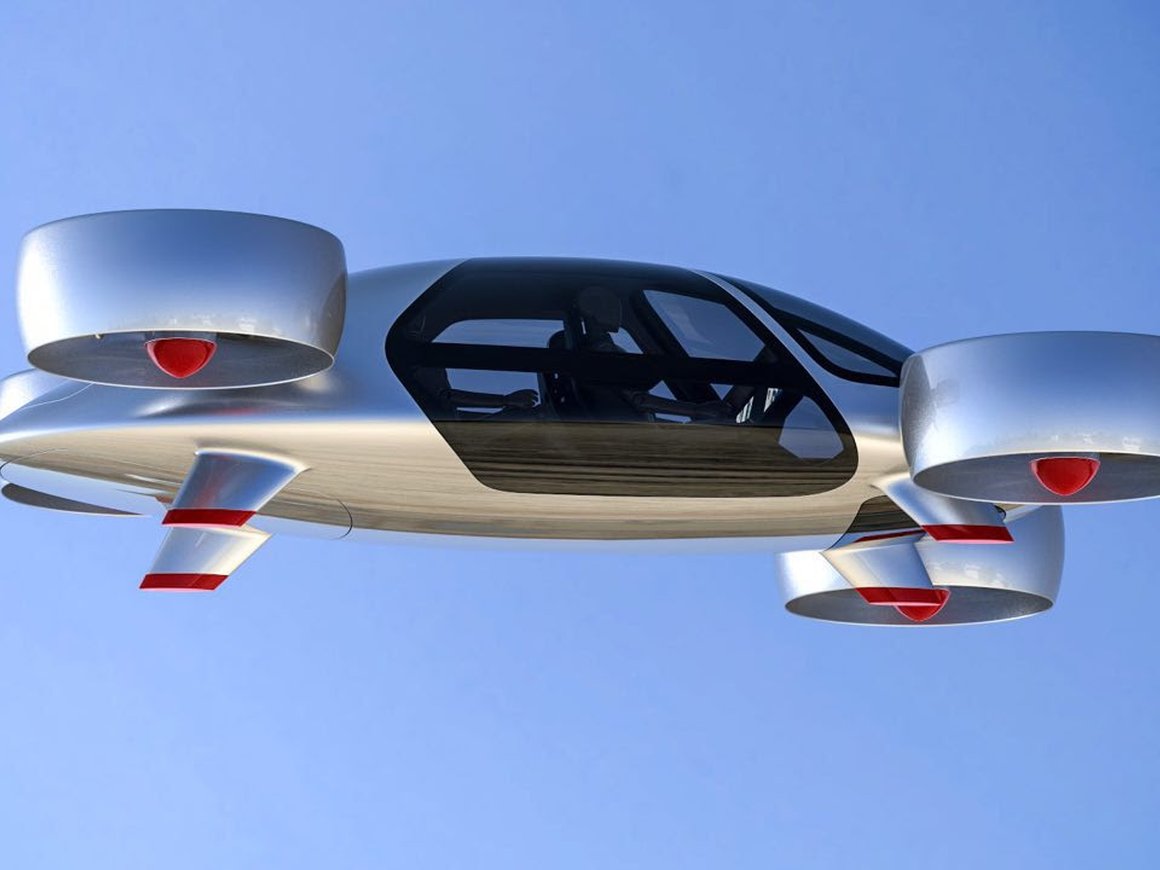 Российский стартап Bartini представил дизайн своего летающего такси на блокчейне