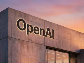 Логотип OpenAI на здании