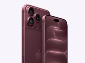 iPhone 18 Pro и Pro Max бордового цвета на белом фоне