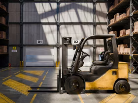 Погрузчик на складе