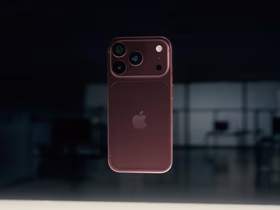 iPhone 18 Pro в вишнёвом цвете