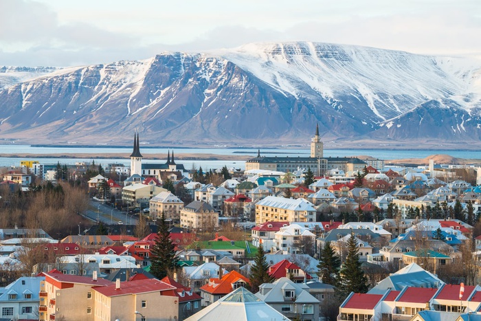 Исландия, ледник, город, Рейкьявик