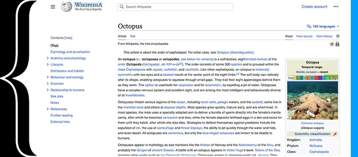 Новый дизайн «Википедии»