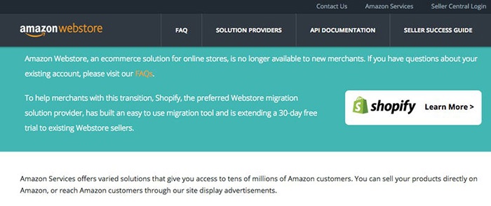 Сервис Amazon Webstore