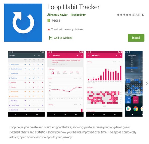 приложение Loop Habits