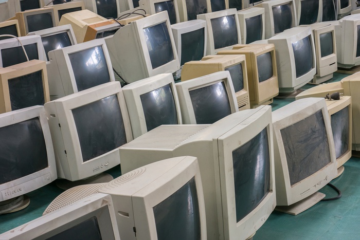 ретро-компьютеры, старые мониторы