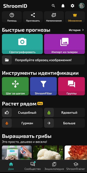 ShroomID приложение