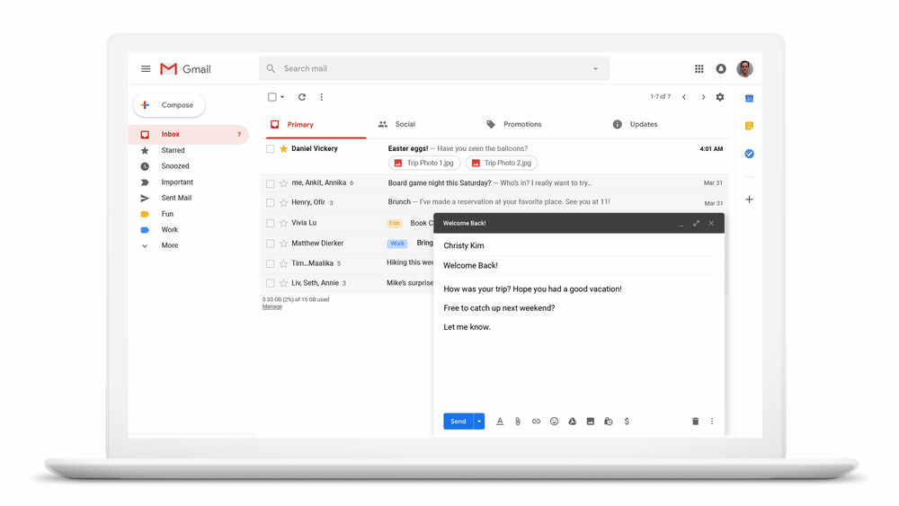 В Gmail появится возможность ставить письма на таймер