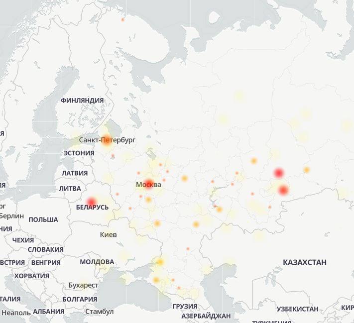 Ростелеком карта сбоев