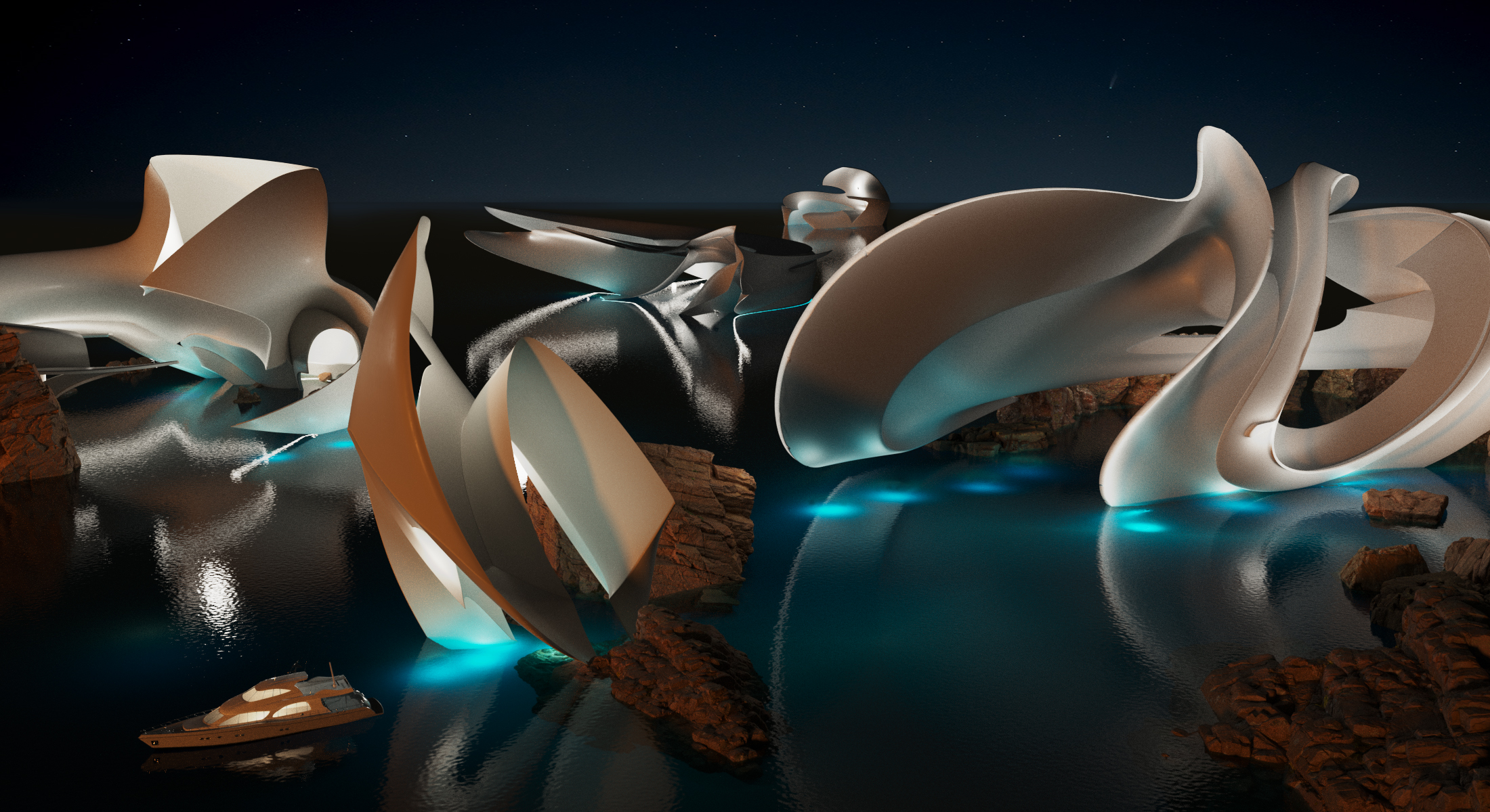 Курорт в открытом океане в формате NFT выставили на аукцион RB.RU