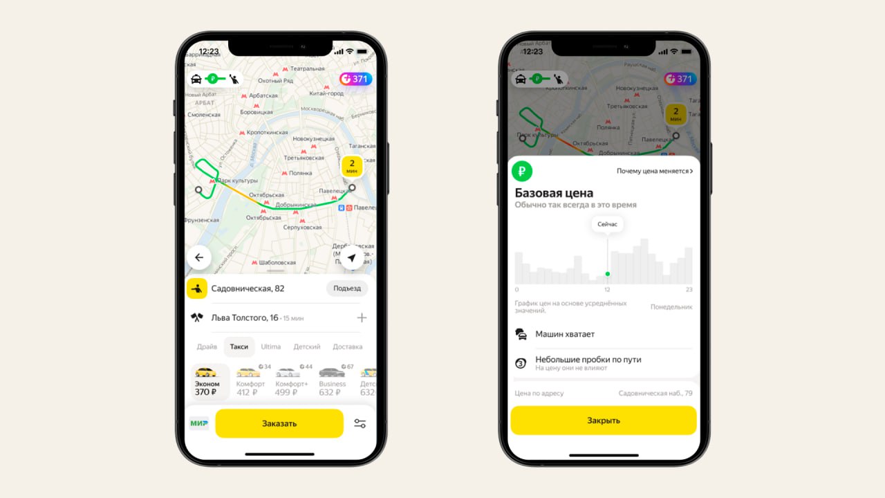 Яндекс Go» начал показывать прогноз цены на такси на весь день | RB.RU