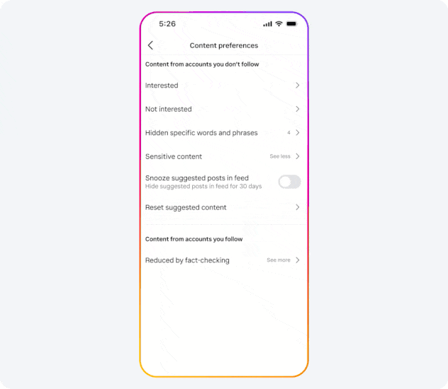 Instagram will allow users to clean up its recommendation algorithm