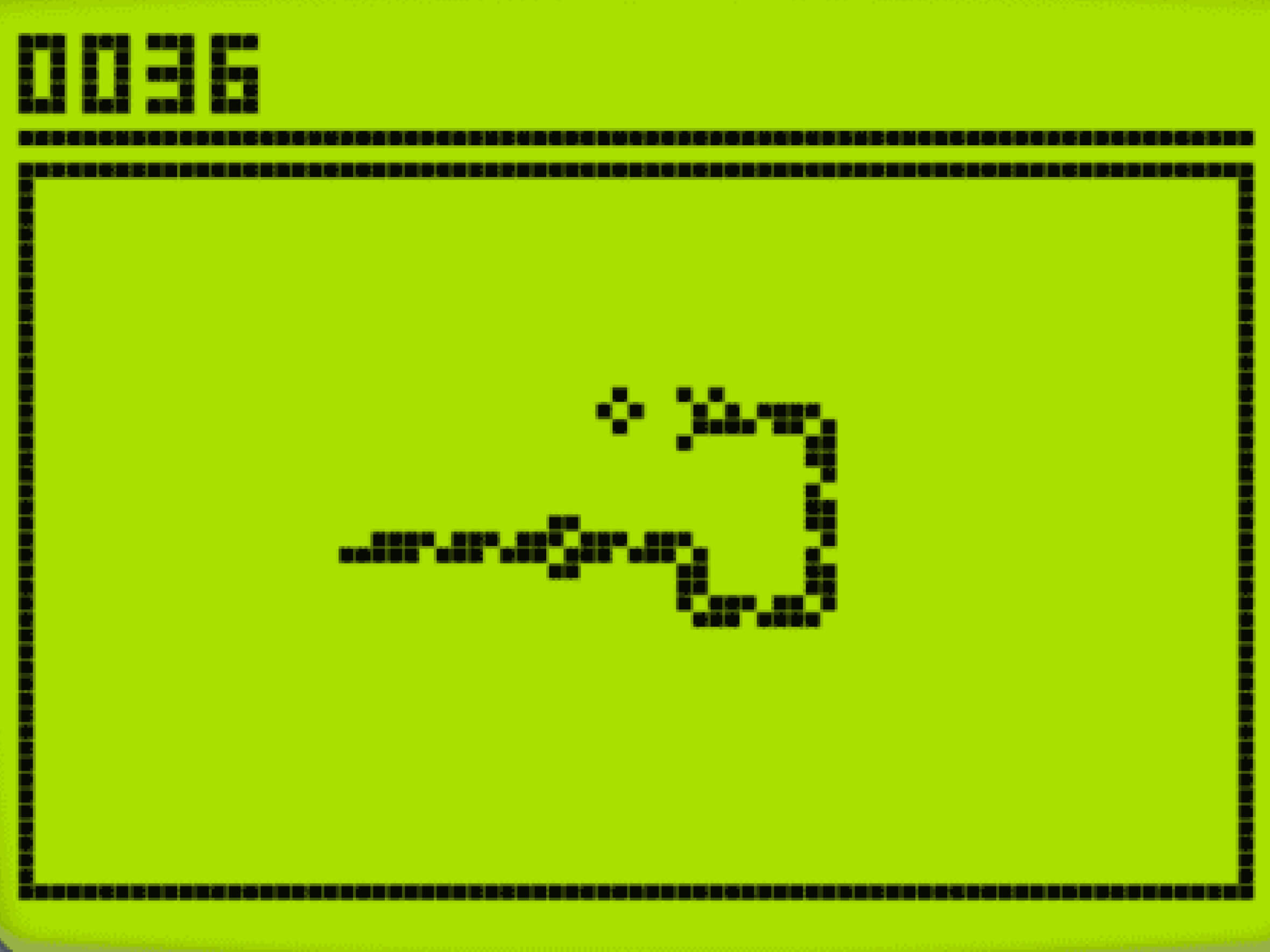 Знаменитая игра "змейка"