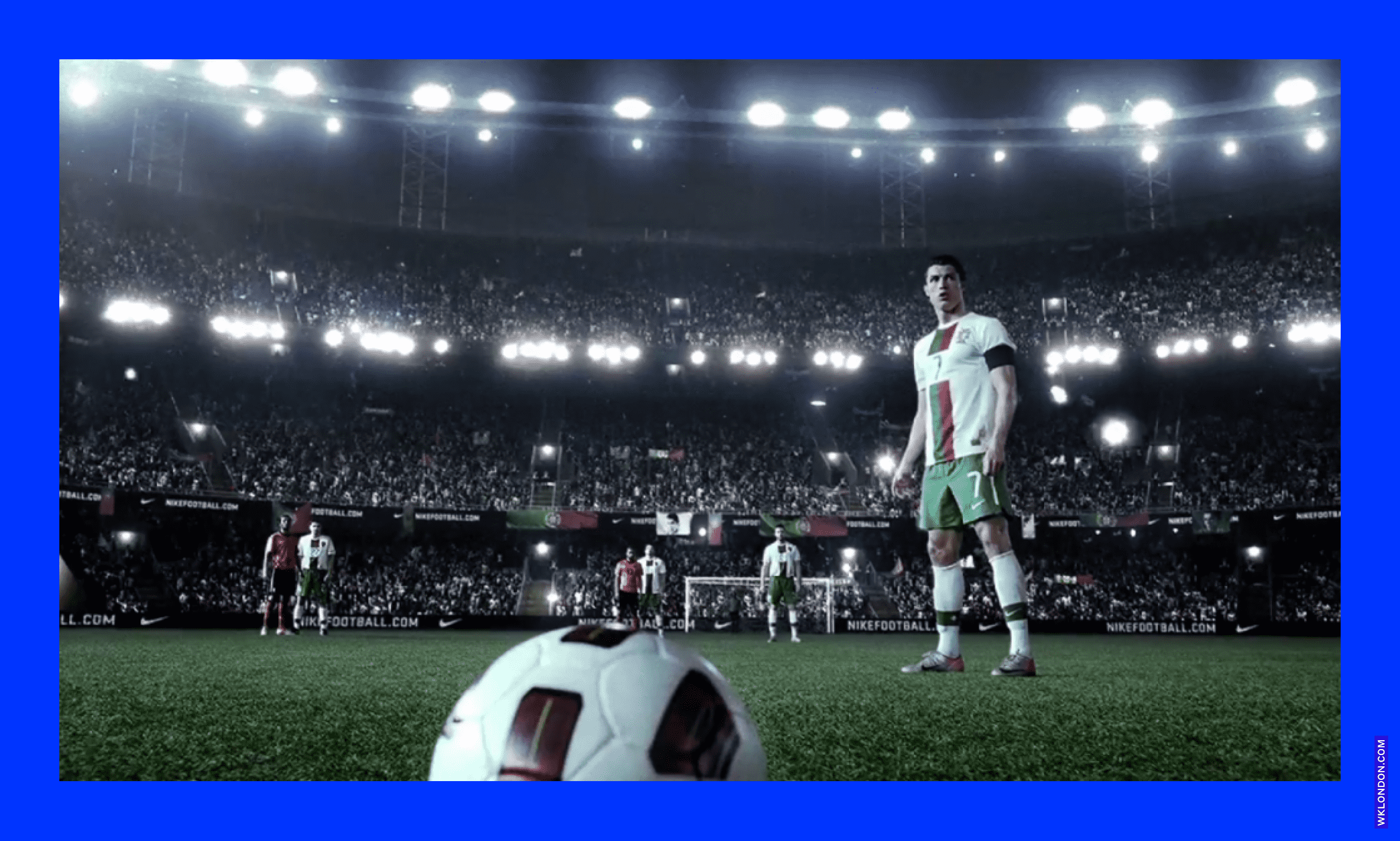 Фрагмент из рекламного ролика NIKE — Write the Future